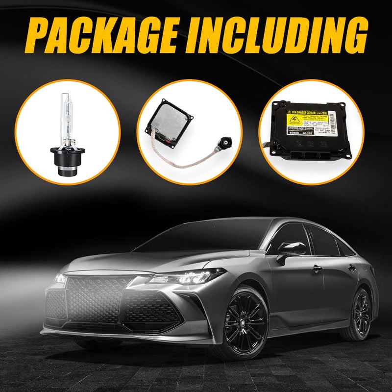 RANSOTO DDLT003 85967-52020 Xenon HID Headlight Ballast Control Unit with Igniter and D4S Bulb Module Compatible with Lexus GX460 & Toyota Avalon Prius, Replaces KDLT003 85967-53040 - Image 2