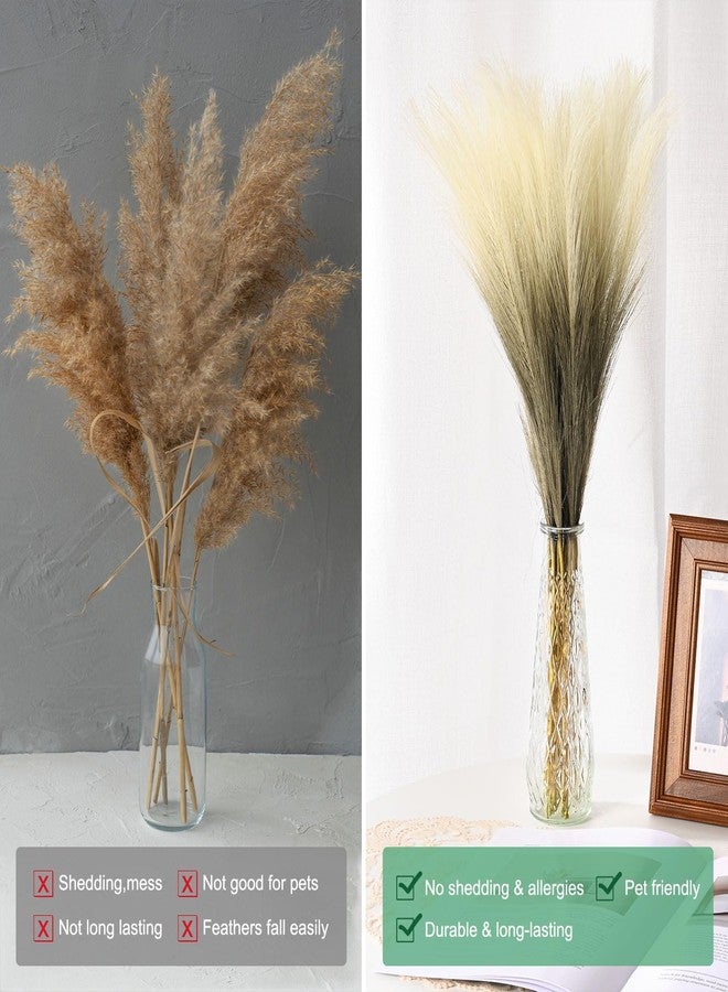 مجموعة M METERXITY المكونة من 20 قطعة من عشب البامباس الصناعي، بطول 21.7 بوصة/55 سم، عشب بامباس صناعي صغير ورقيق، لتزيين المزهريات في المنزل/حفلات الزفاف/المزهريات/المكتب/الحفلات [تدرج اللون الأرجواني] - Image 4