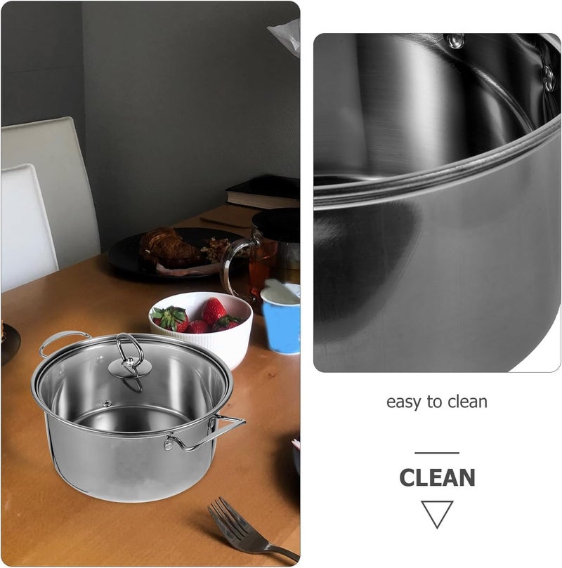 Periodic stock arrangement Stainless Steel Saucepan 22cm with Lid, Small Cooking Pot for Household Kitchen, Straight Edge Soup Pot Suitable for Boiling and Steaming KSA local stock Multi option design All storage space compatible In-Kingdom stored commodity Nationwide delivery Elegant upgraded practical design Gulf standard sizing alternatives Bulk storage easy optimized build Month-round consistent deliver Labor saving Full land route delivery Instant order available stock All environment compatible Systematic nationwide ship Flexible varied design Budget friendly premium quality Light & heavy use compatible Multiple options Longevity upgraded craftsmanship Dense material Precision made Scratch resistant Varied global sizing picks Global standard quality - Image 3