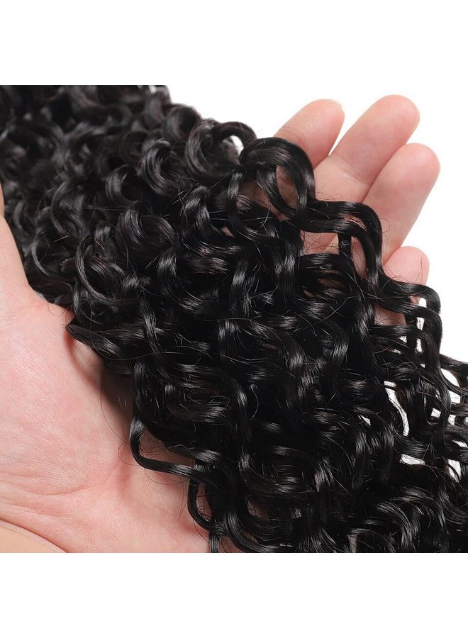 تازيزة حزم شعر بشري مموج برازيلي 10A شعر بكر غير معالج (18 20 22 بوصة) 3 حزم شعر بشري رطب ومموج وصلات شعر للنساء ذوات البشرة السوداء لون طبيعي - Image 3