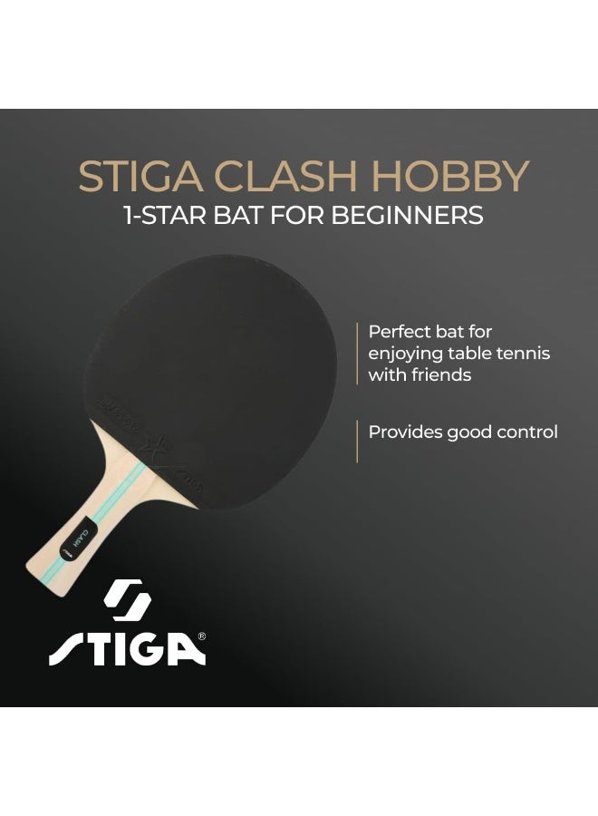 Stiga Hobby Clash 1-Star Table Tennis Racket for Beginners - Image 4