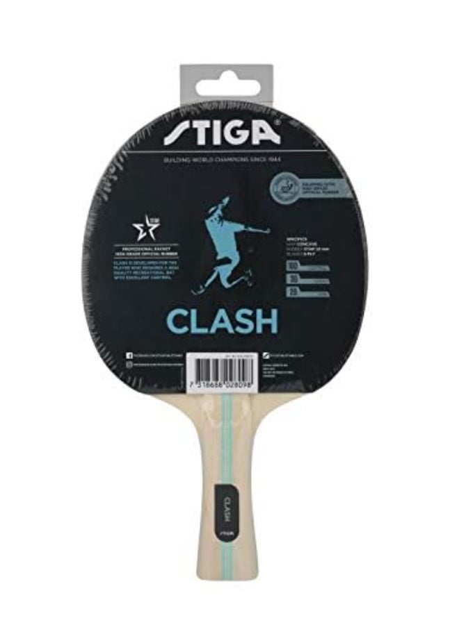 Stiga Hobby Clash 1-Star Table Tennis Racket for Beginners - Image 3