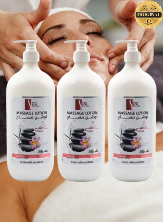 Spa System 3 Pieces Massage Lotion Natural Enrich With Emollient - Image 1