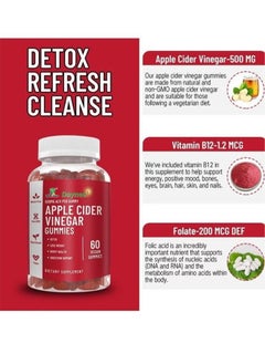 Apple Cider Vinegar Gummies, Supports Immune Health & Multi Benefit Blend to Help Weight Loss, Apple Cider Vinegar Dietary Supplement for Men Women, Vegan & Gluten-Free, 60 Vegan Gummies-Apple Flavour - pzsku/Z27AF81E536A9A04CE52DZ/45/_/1729155117/d713ca75-6150-4f0e-b21b-982f3c9a19a4