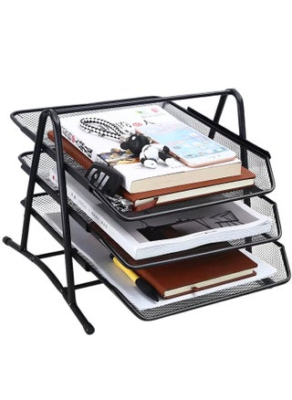3 Tier Document File Paper Letter Office Desktop Tray Organizer 3 Desk File Tray 3 Tier Metal Mesh A4 Files Documents - pzsku/Z27AF9034368AC4A1E845Z/45/1745551922/b8800edf-7145-4ca5-a407-2bab2b4b0653