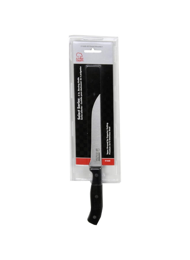 Chef Craft Select Series Stainless Steel Boning Knife Black and Silver 6 Inch 21668 - Image 2