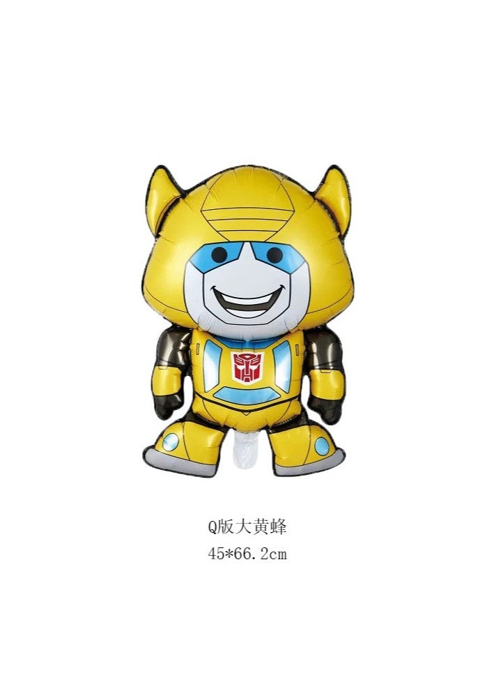 TRANSFORMERS Children's Cartoon Transformers Aluminum Foil Balloons Birthday Party Balloon Decorations - Image 3