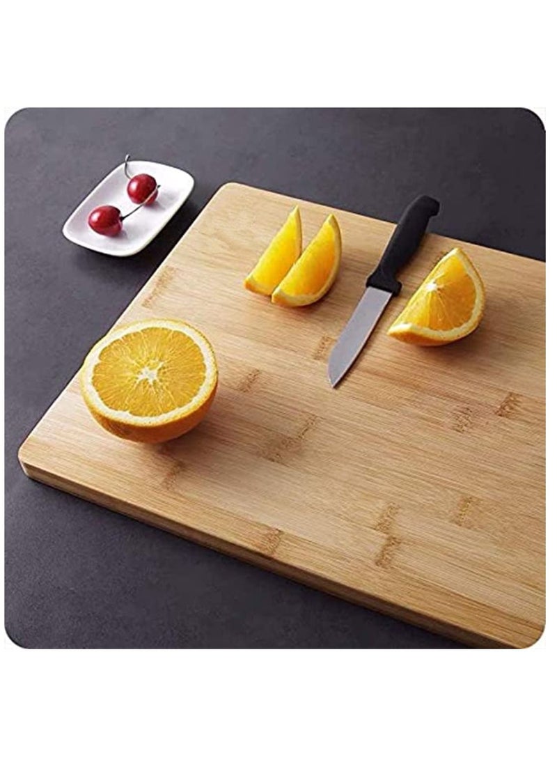 Yuwell Bamboo Cutting Boards For Kitchen Wooden Cutting Board For Chopping Meat, Vegetables, Fruits, Cheese, Chopping Board With Handles 34X24CM  - Image 2