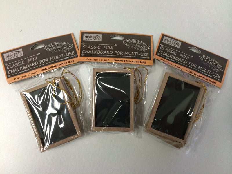 نيو ستار فود سيرفيس مجموعة سبورة طباشير صغيرة مكونة من 12 قطعة - Image 2