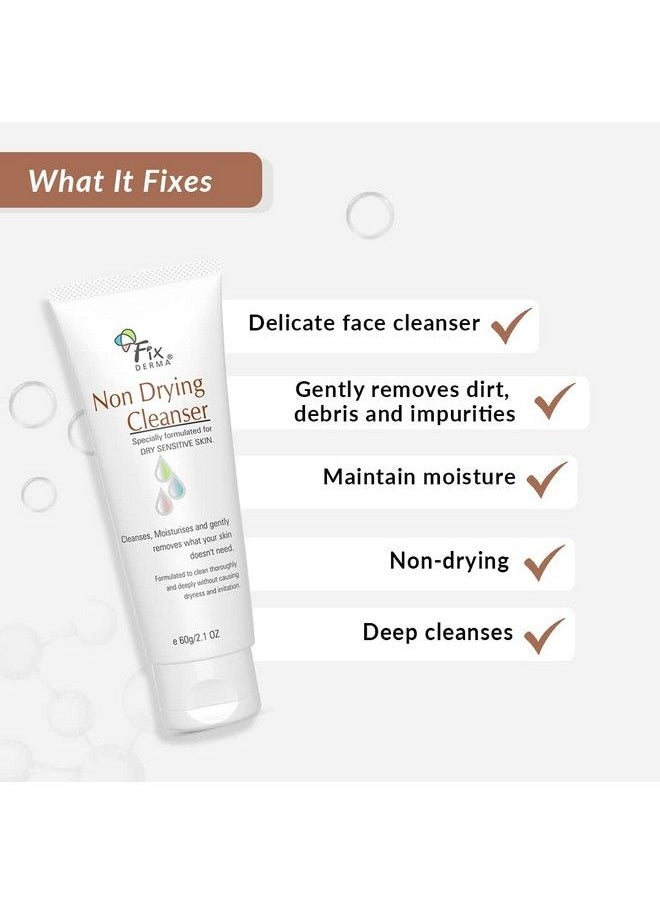 FIXDERMA Non Drying Cleanser Soapfree & Ph Balanced Cleanser Porerefining Dermatologist Tested Face Exfoliator Noncomedogenic & Nonirritating Skin Cleanser 60G  - Image 4
