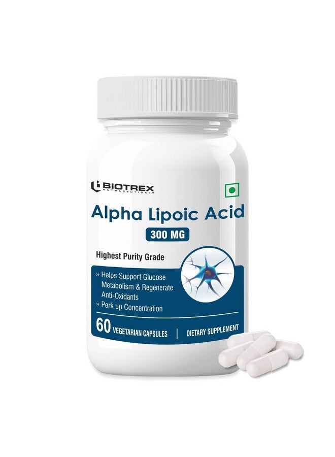 Biotrex Nutraceuticals Biotrex Alpha Lipoic Acid - 300mg, Powerful antioxidant (60 Capsules) - Image 1