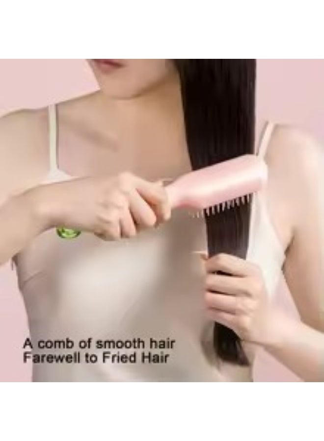 فرشاة شعر ذاتية التنظيف للنساء - مشط تدليك سهل التنظيف بشعيرات قابلة للسحب، أداة تصفيف شعر مضادة للكهرباء الساكنة سهلة التنظيف بسحب واحد لجميع أنواع الشعر - Image 5