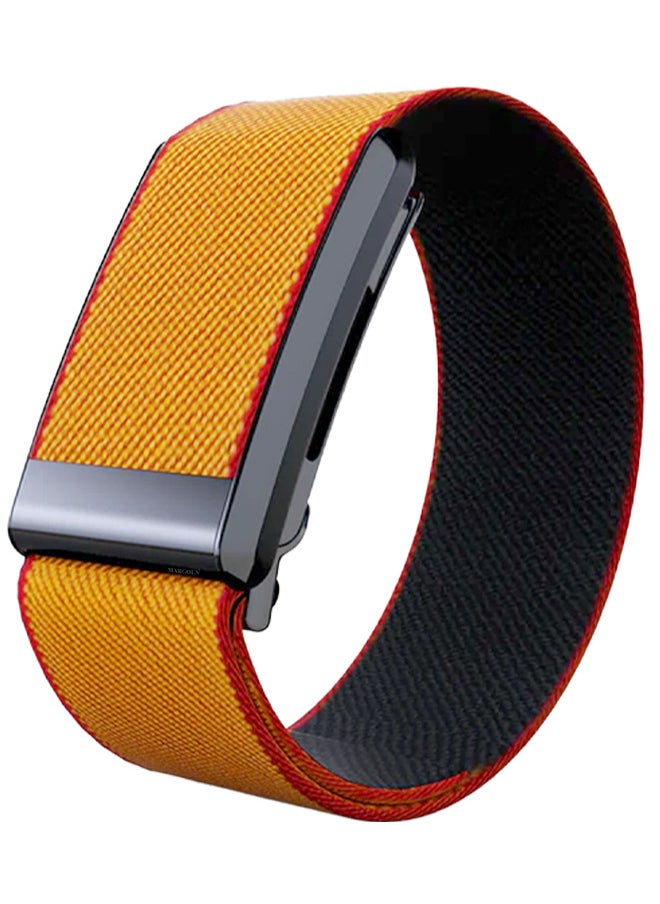 CATANES Nylon Sport Band for Whoop 4.0 Breathable Adjustable Wristband, Water Resistant Replacement Strap, Soft, Comfort, Durability, Easy to Use - Mustard Yellow  - Image 1