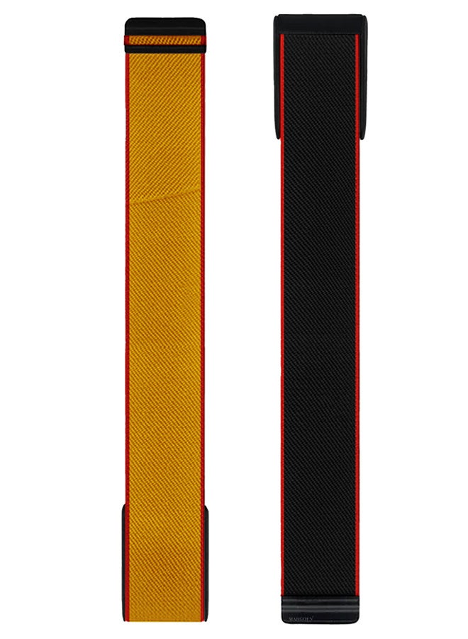CATANES Nylon Sport Band for Whoop 4.0 Breathable Adjustable Wristband, Water Resistant Replacement Strap, Soft, Comfort, Durability, Easy to Use - Mustard Yellow  - Image 1