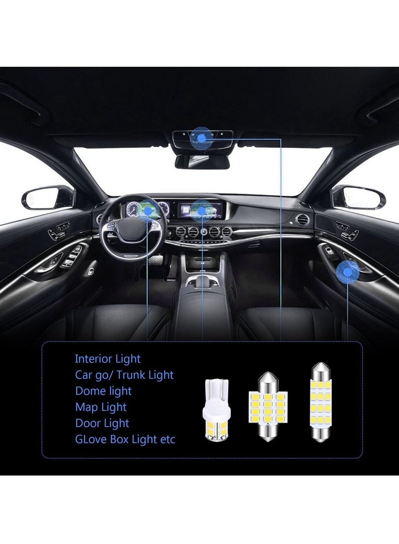 MUNTAQI LED Car Bulb Kit, Bright White Lnterior Car Lights, Compatible with T10, 31mm, and 42mm Festoon Sockets, Ideal for Map Lights, License Plate Lights, Trunk Lights, 24-Pack - Image 5