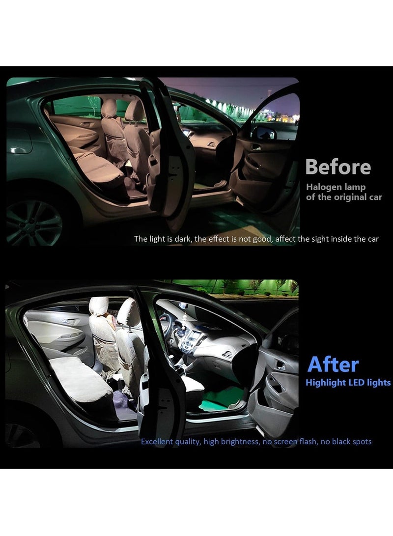 MUNTAQI LED Car Bulb Kit, Bright White Lnterior Car Lights, Compatible with T10, 31mm, and 42mm Festoon Sockets, Ideal for Map Lights, License Plate Lights, Trunk Lights, 24-Pack - Image 4