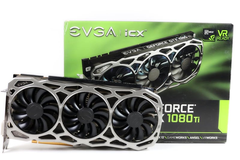 EVGA GeForce GTX 1080 Ti FTW3 Gaming, 11GB GDDR5X, iCX Technology - 9 Thermal Sensors & RGB LED G/P/M, 3X Async Fan Control, Optimized Airflow Design Graphics Card 11G-P4-6696-KR (Renewed) - Image 1