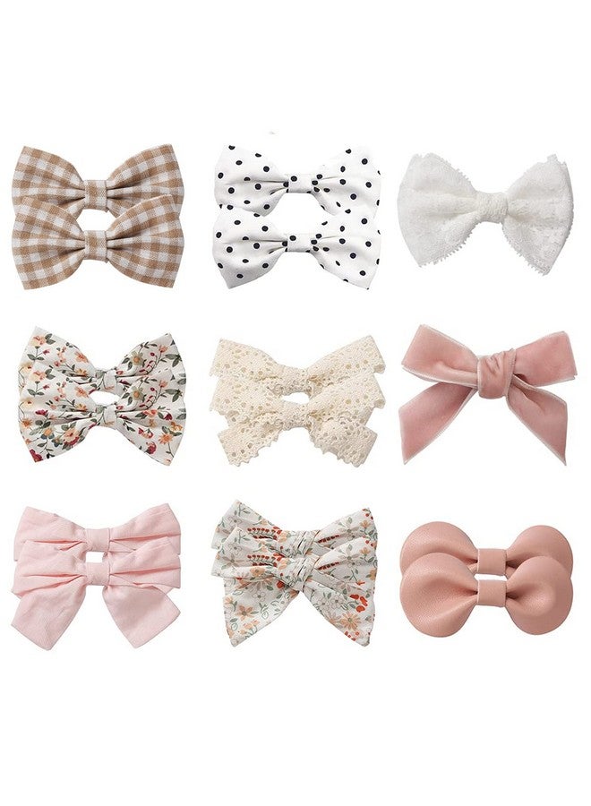 KIDOCHEESE Baby Hair Clips Fully Lined Non Slip Hair Pins Baby Girls Hair Bows Barrettes Hair Accessories for Little Girls Infants Toddlers - Image 1