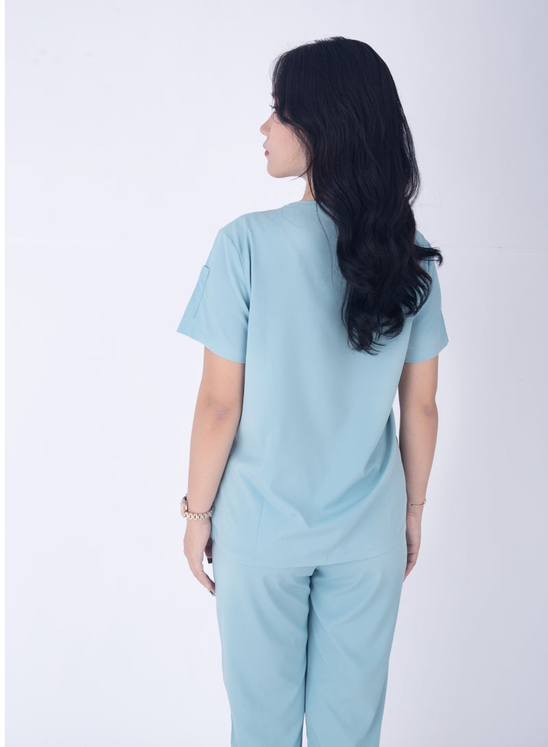 Gasin Dentist overalls, short sleeve scrub, women's medical scrub, for medical personnel  - Image 4