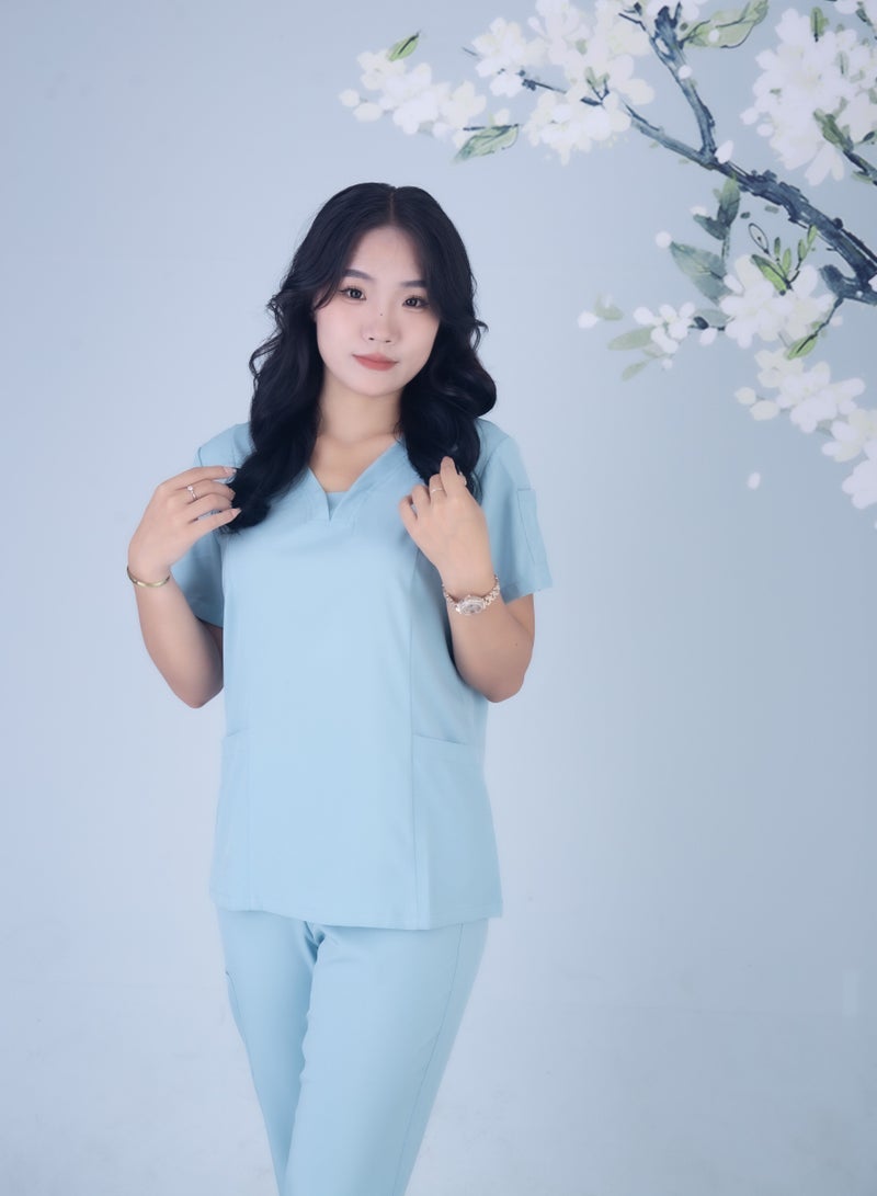 Gasin Dentist overalls, short sleeve scrub, women's medical scrub, for medical personnel  - Image 5