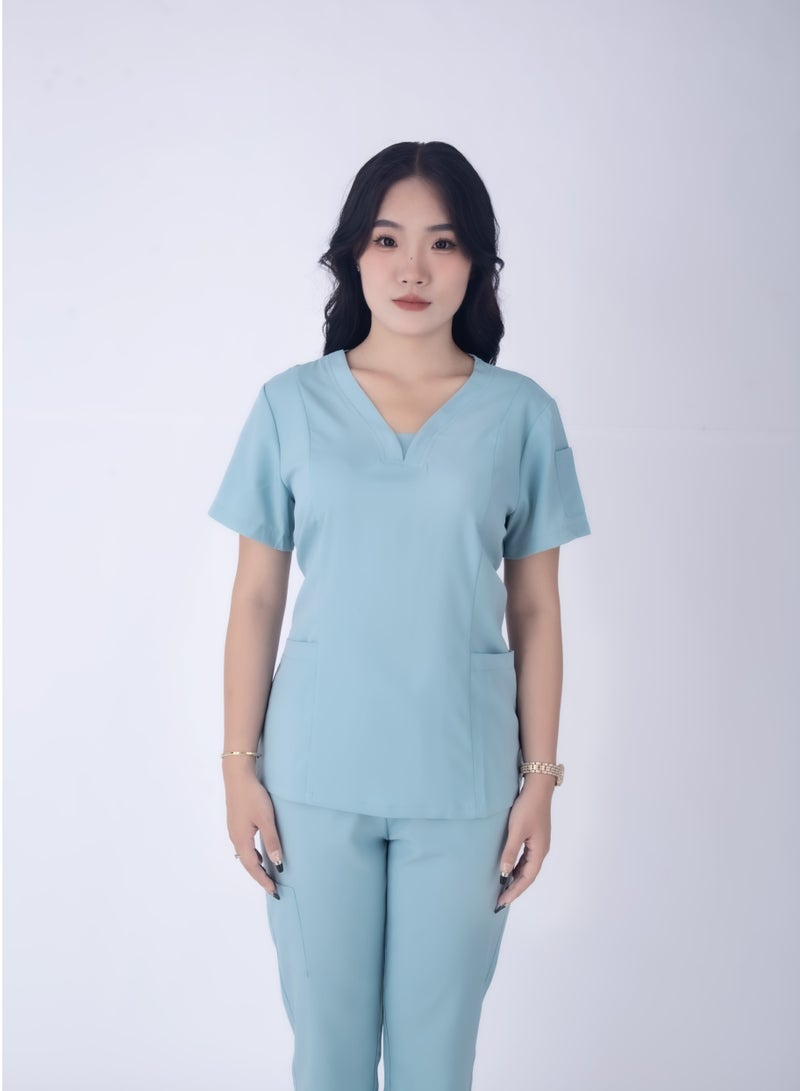 Gasin Dentist overalls, short sleeve scrub, women's medical scrub, for medical personnel  - Image 2