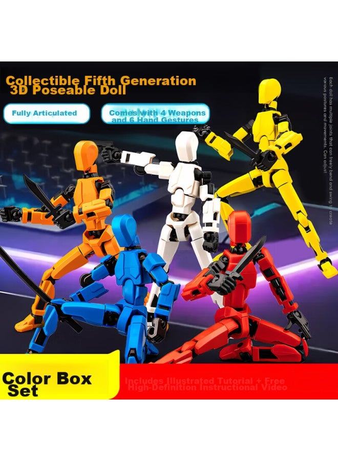 Letrel Lezhe Lucky 13 Multi-joint 3d Printable Building Blocks, Action Figure Assembly Model, Figurine, Class Entertainment, Stress Relief Toy - Image 1