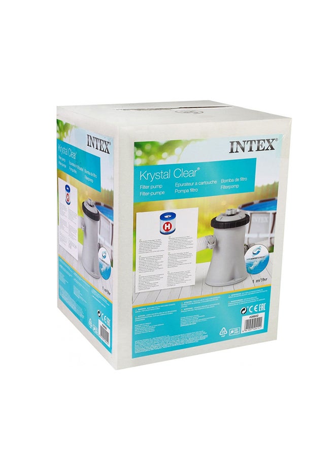 INTEX C330 Cartridge Filter Pump - 220-240 VOLT 2400Liters - Image 3
