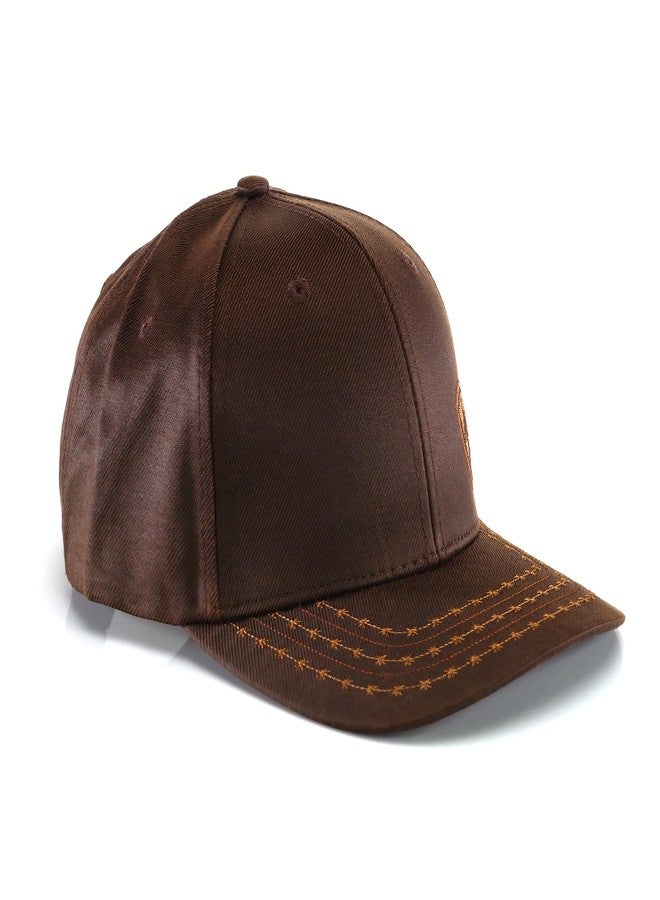 ARIAT Men's Oilskin Corner Logo Cap, Brown, One Size - Image 3