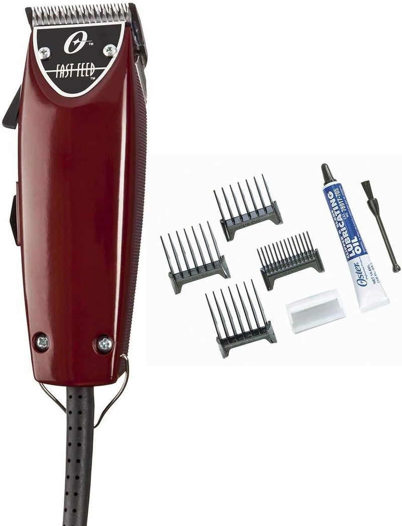 OSTER Fast Feed Adjustable Pivot Motor Clipper with 4 Guide Combs and Accessories - Image 1
