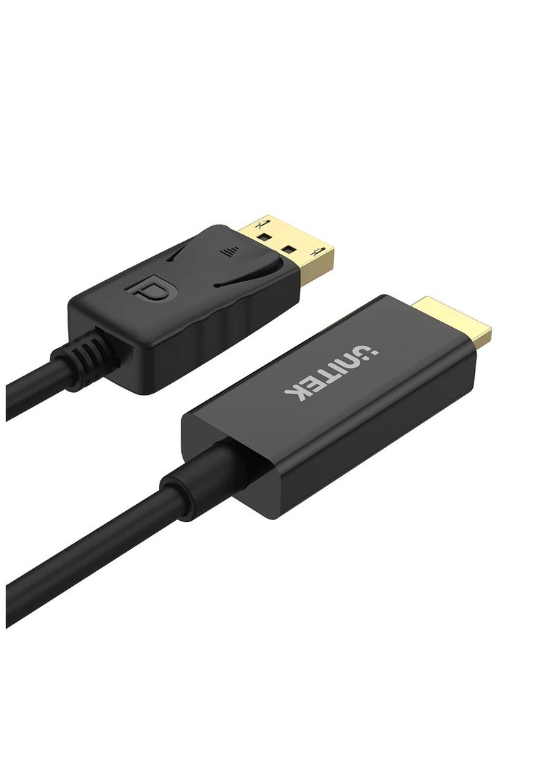 UNITEK - كابل DisplayPort إلى HDMI بدقة 1080P Full HD بطول 1.8 متر - Image 1