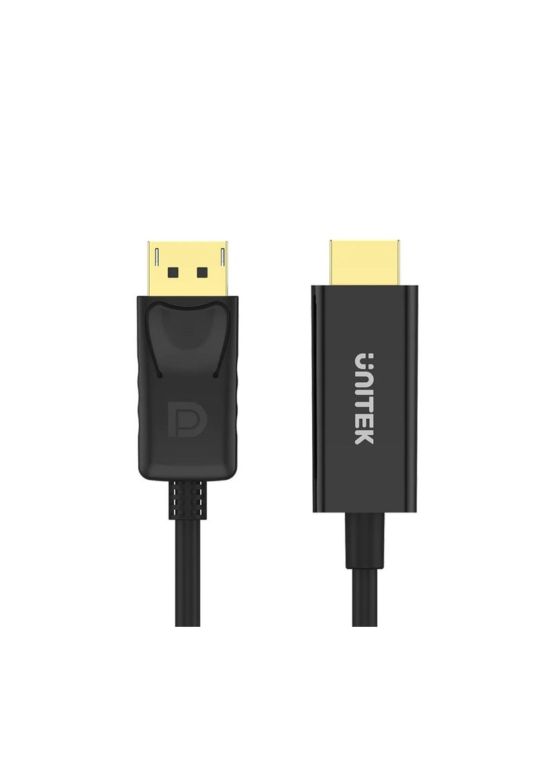 UNITEK - كابل DisplayPort إلى HDMI بدقة 1080P Full HD بطول 1.8 متر - Image 1