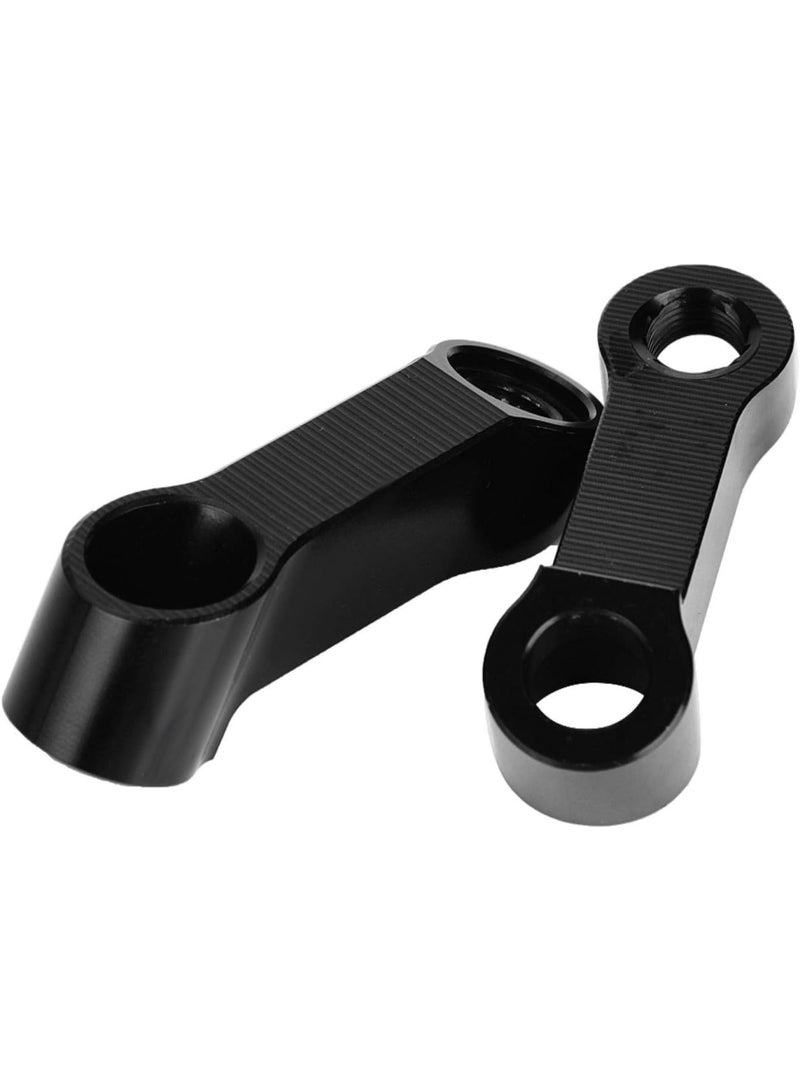 Motorcycle Rearview Mirror Riser Extender Adapter Kit, 10mm 8mm, Black - Image 4