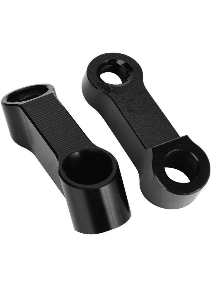 Motorcycle Rearview Mirror Riser Extender Adapter Kit, 10mm 8mm, Black - Image 5