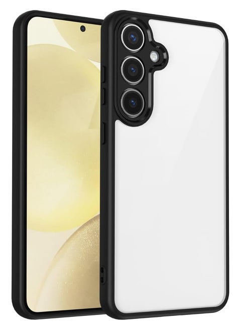 جراب حماية ممتص للصدمات لهاتف Samsung Galaxy A55 مصنوع من مادة TPU السيليكونية فائقة المتانة والآمنة للغاية مع حل مثالي للكاميرا (أسود)