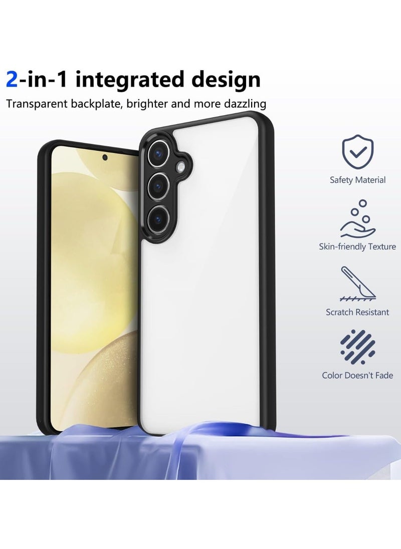 ماركة غير محددة - جراب حماية ممتص للصدمات لهاتف Samsung Galaxy A55 مصنوع من مادة TPU السيليكونية فائقة المتانة والآمنة للغاية مع حل مثالي للكاميرا (أسود) - Image 1