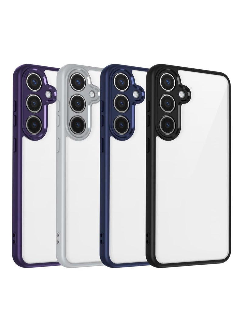 ماركة غير محددة - جراب حماية ممتص للصدمات لهاتف Samsung Galaxy A55 مصنوع من مادة TPU السيليكونية فائقة المتانة والآمنة للغاية مع حل مثالي للكاميرا (أسود) - Image 1