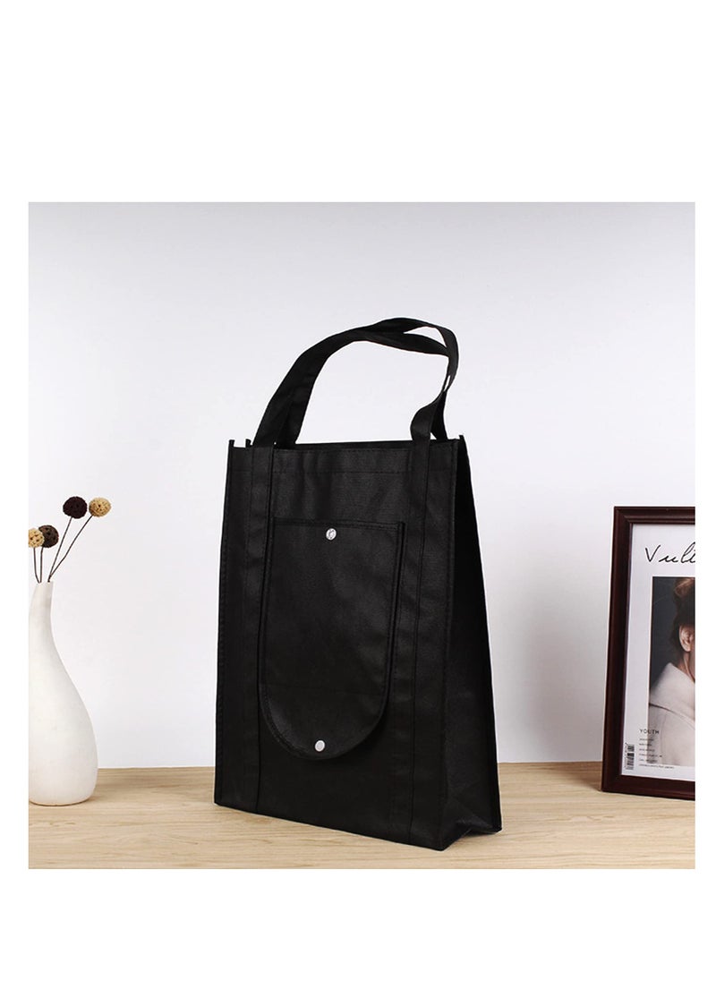 SYOSI - Reusable Grocery Shopping Bags, 5 Foldable Grocery Bags, Sturdy and Heavy-duty with a Weight of 20 Pounds, Suitable for Shopping, Hiking, and Camping(Black) - Image 1