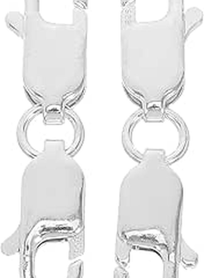 Sterling Silver Double Lobster Clasp Extender Connector with Jump Rings for Jewelry Making - Image 1