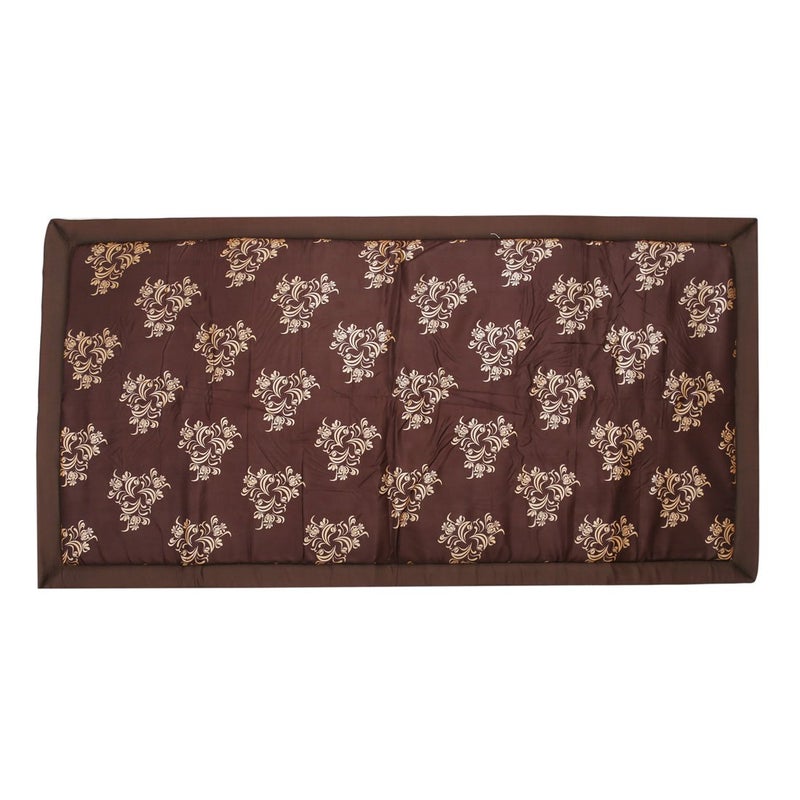 Generic Future Lifestyle Foldable Cushion Mat Korai River Grass 3 X 6 ft Fabric Brown Butter Satin with 18 MM Soft Foam Portable and Comfort Sleep - Image 4