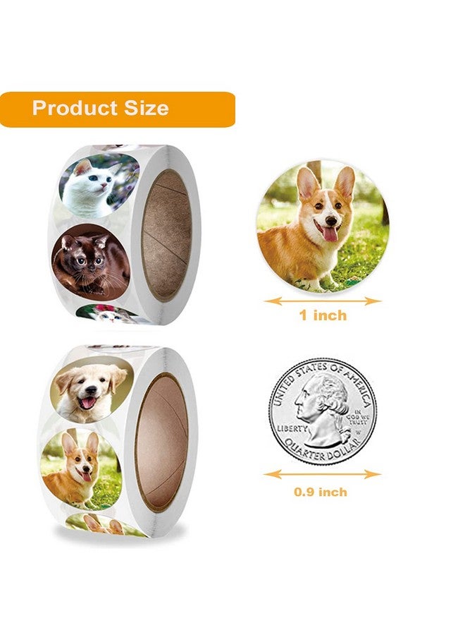 Hohamn Dog And Cat Stickers For Kids Teachers 1000 Pcs Dog Cat Design Stickers For Kids Birthday Party School Reward Giveaways - Image 4
