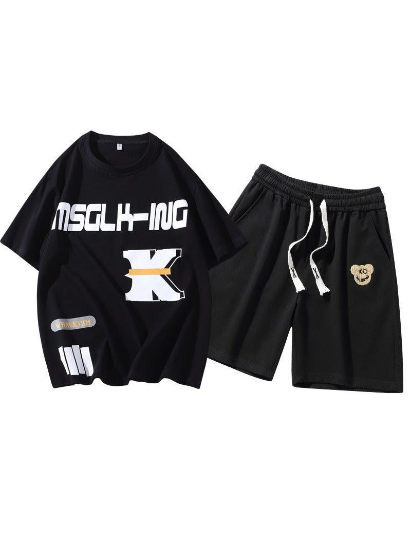 KUYING New Fashion Versatile Short Sleeve Set 
