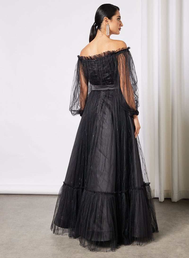 House of Moda Off-Shoulder Maxi Dress - Image 4