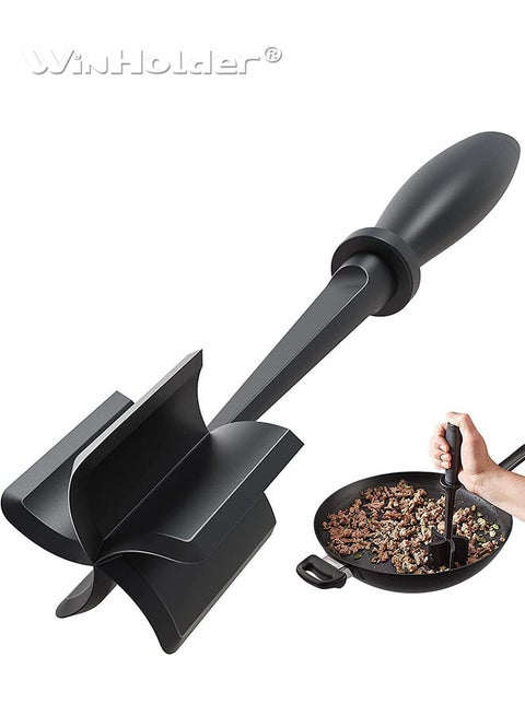 Meat Chopper for Hamburger, Premium Heat Resistant Masher and Smasher for Ground Beef, Ground Turkey and More, Nylon Ground Beef Chopper Tool and Meat Fork, Non Stick Mix Chopper