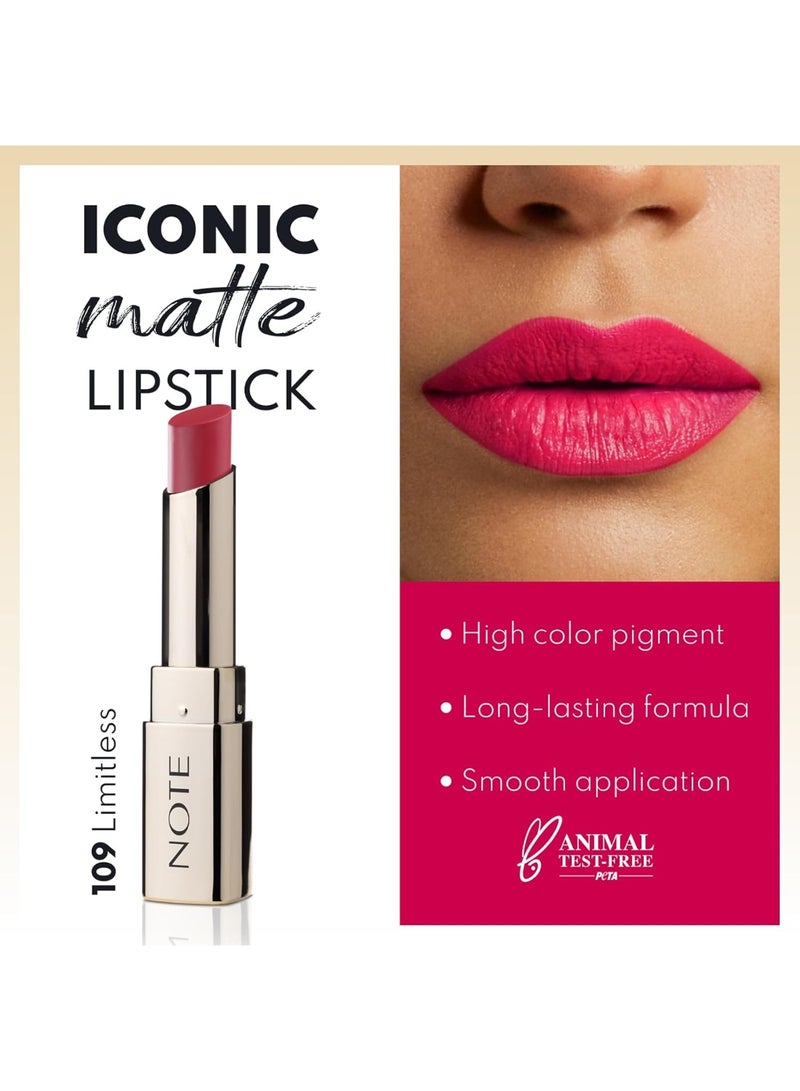 نوت أحمر الشفاه "نوت" (Note) بلمسة مطفية (Iconic Matte) - درجة 109 (3.25 جم) - Image 4
