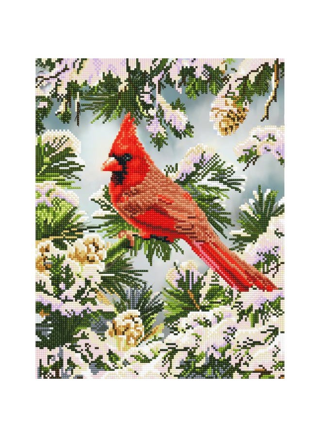 Diamond Dotz ® - Good Fortune Cardinal, Partial Drill, Round Dotz, Diamond Painting Kits, Diamond Art Kits for Adults, Gem Art, Diamond Art, Diamond Dotz Kits, 17.9"x14" - Image 5