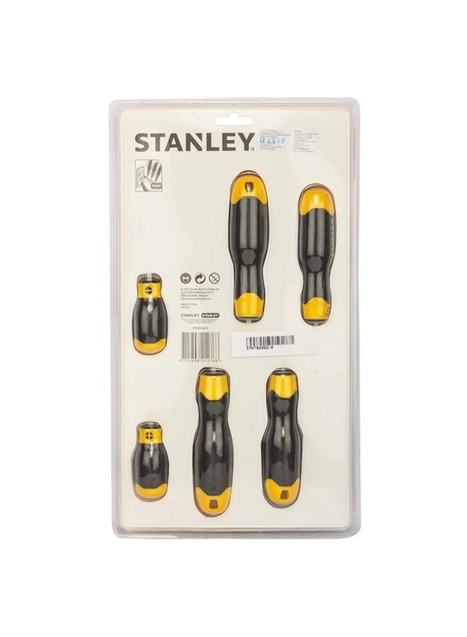 Stanley 6-Piece Combination Screwdriver Set with Bonus Tester Black and Yellow STHT92002-8  - Image 5