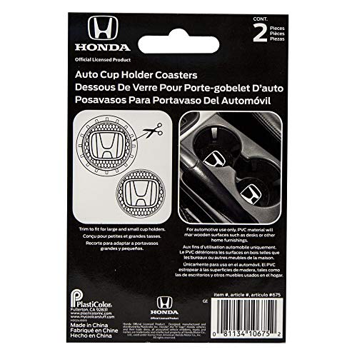 Plasticolor حامل أكواب بلاستيكلور 000675R01 لهوندا للسيارات والشاحنات وSUV - عبوة من 2، أسود - Image 4