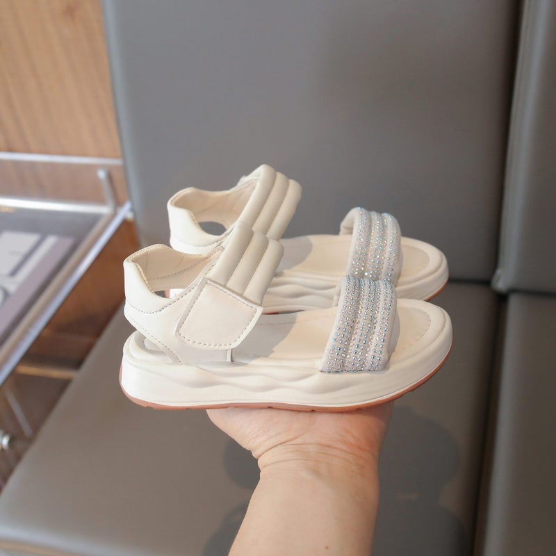 2026 Hot-Selling Girls'' Sandals, New Summer Princess Shoes, Roman Soft-Soled Stylish Beach Shoes for Girls and Students - Image 1