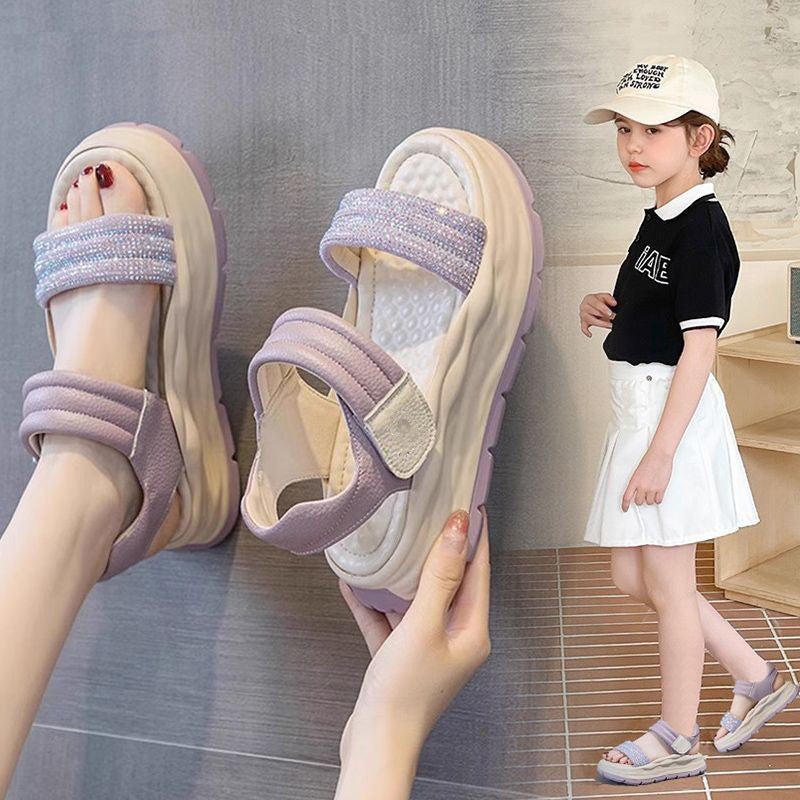 2026 Hot-Selling Girls'' Sandals, New Summer Princess Shoes, Roman Soft-Soled Stylish Beach Shoes for Girls and Students - Image 2