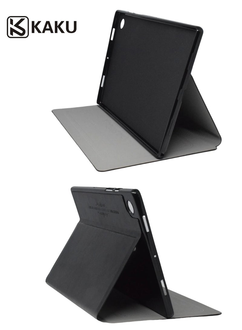 Kaku Leather Protective Case Cover For Samsung Galaxy Tab A8 Size 10.5 Black - Image 2